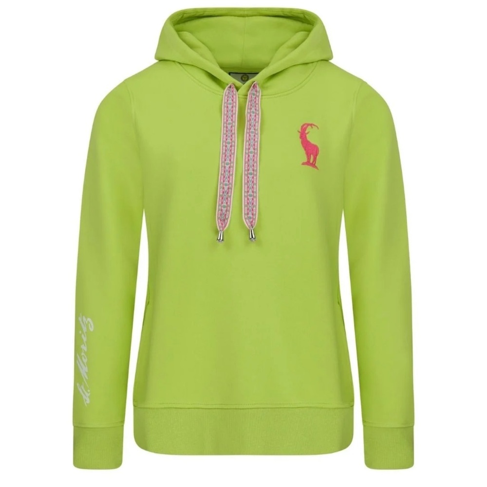 Vibrant Lime Green St. Moritz hoodie sweatshirt